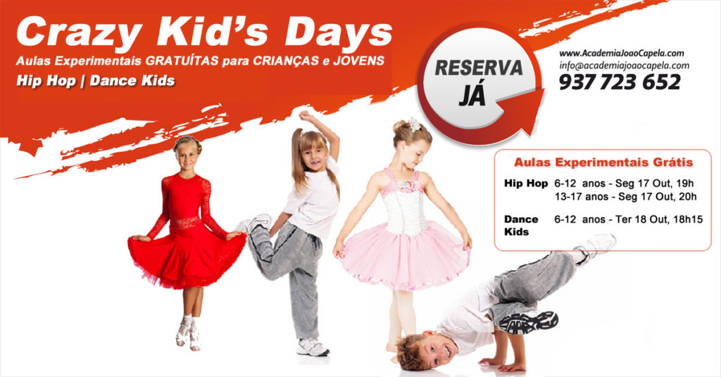 Aulas Abertas de Dança para Crianças e Jovens em Barcelos - Hip Hop e Dance Kids