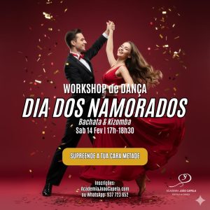 Casal a dançar bachata dia dos namorados barcelos