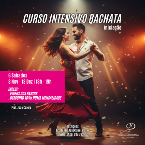 Curso Intensivo de Bachata - Nível 1 - Nov-Dez25