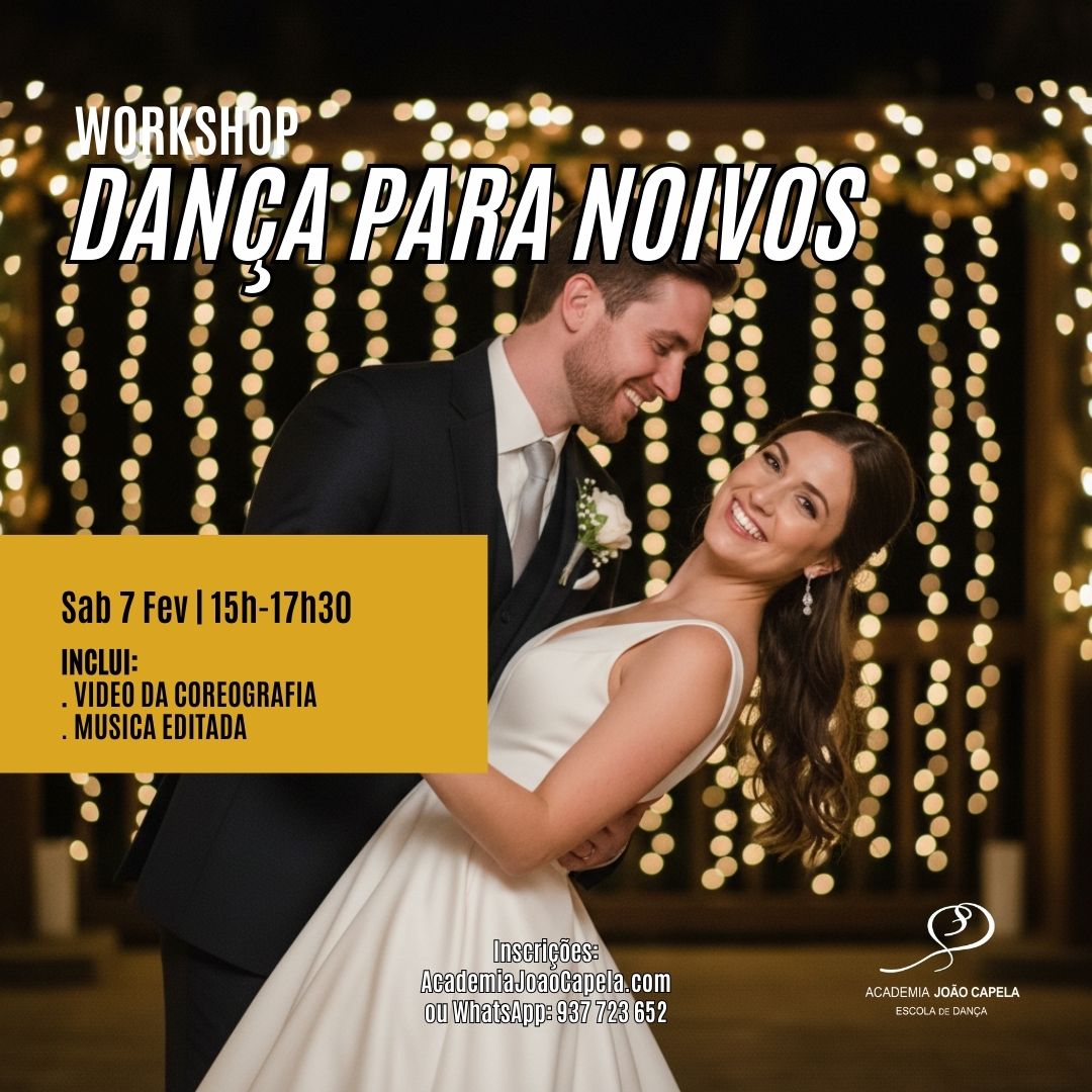 Workshop de Dança para Noivos – Aprende a tua Primeira Dança em 1 tarde