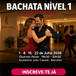 Curso de Bachata Nível 1 — Jul 2026